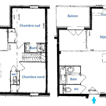 4 Pieces Mezzanine Avec Balcon, Equipements Complets, Animaux Admis, Parking Couvert. - Fr-1-293-64